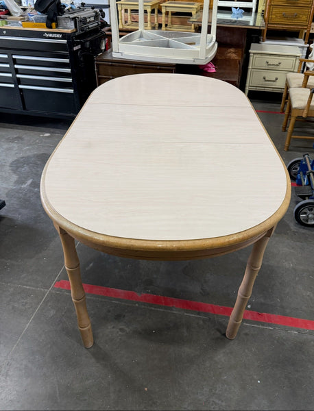 Broyhill Furniture Faux Bamboo Dining Table Available for Custom Lacquer! - Hibiscus House