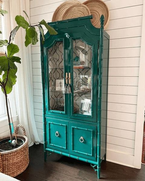 Gorgeous Vintage Thomasville Allegro China Cabinet Available for Lacquer! - Hibiscus House