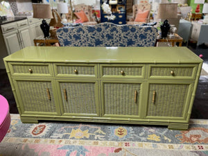 American of Martinsville Buffet Lacquered in Terrapin Green - Hibiscus House