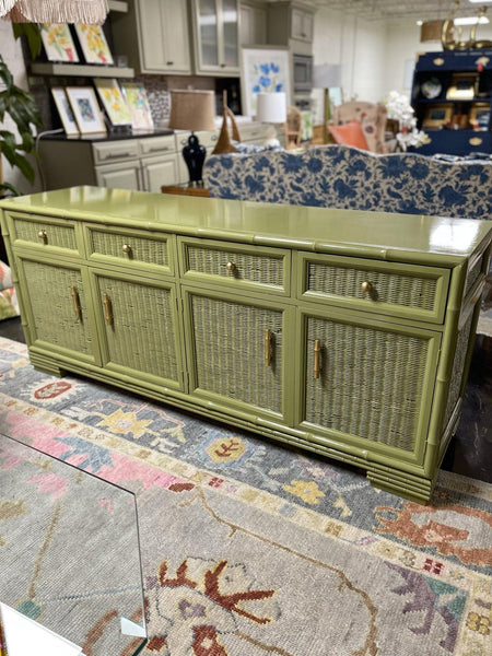 American of Martinsville Buffet Lacquered in Terrapin Green - Hibiscus House