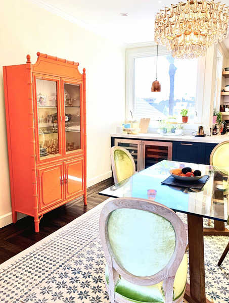 Vintage Dixie Aloha Collection China Cabinet Available for Custom Lacquer!