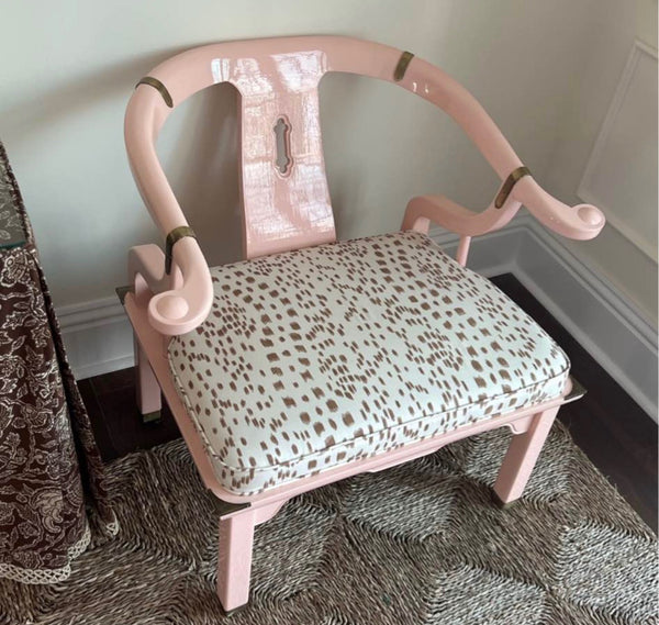 Vintage Century Furniture Ming Style Horseshoe Chair Pair Available for Custom Lacquer! - Hibiscus House