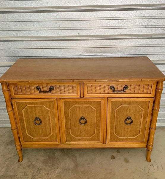 Vintage Broyhill Faux Bamboo Server Available for Custom Lacquer! - Hibiscus House