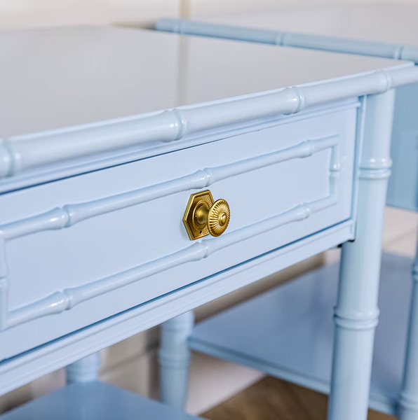 Thomasville Allegro Faux Bamboo Nightstand Pair with Fretwork Available to Customize!