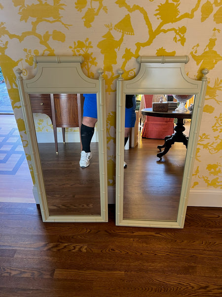 Vintage Dixie Furniture Faux Bamboo Mirror Available for Custom Lacquer
