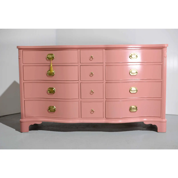 Gorgeous Bassett Furniture Bow-front Buffet Available for Custom Lacquer!