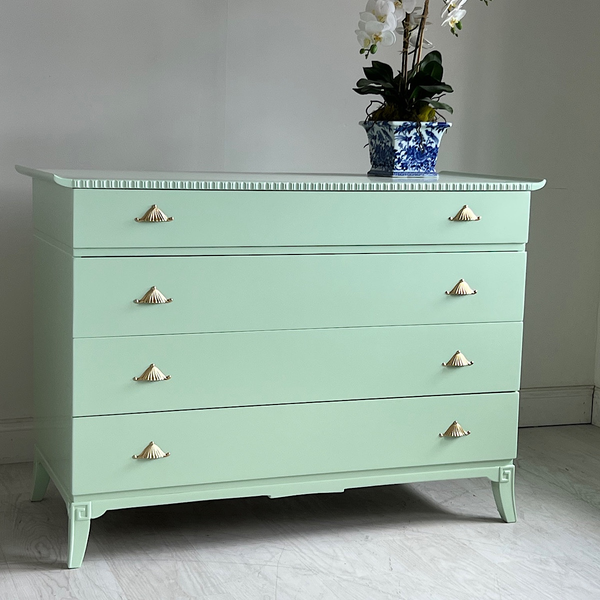 Vintage Rway Furniture Pagoda Regency Style 8 Drawer Dresser Available for Custom Lacquer - Hibiscus House