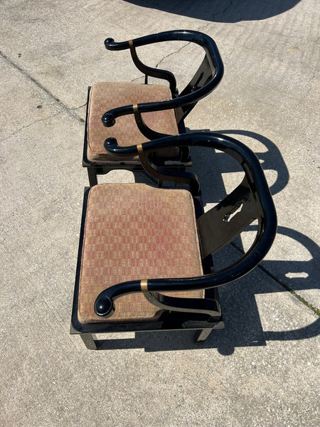 Vintage Century Furniture Ming Style Horseshoe Chair Pair Available for Custom Lacquer!