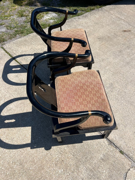 Vintage Century Furniture Ming Style Horseshoe Chair Pair Available for Custom Lacquer!