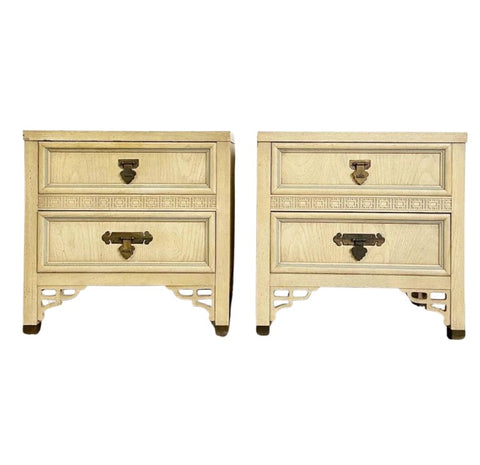 Vintage Dixie Shangrila Nightstand Pair Available for Custom Lacquer!