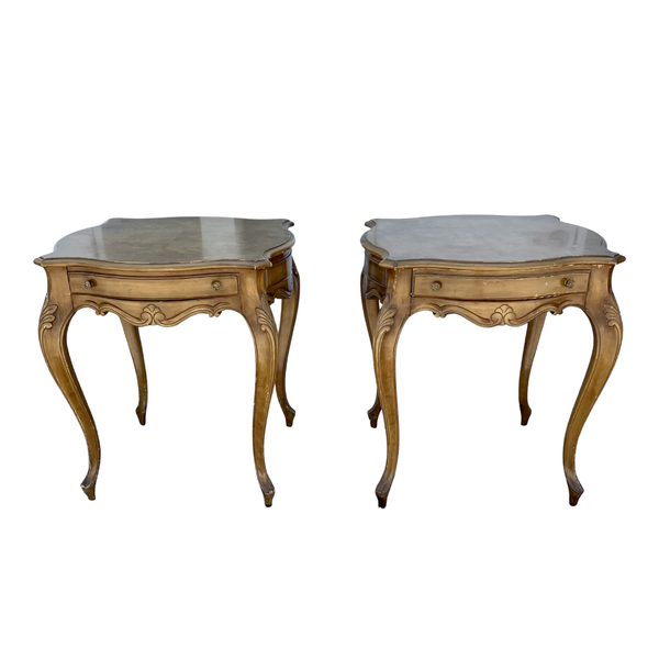 Vintage Pair of Weiman Furniture French Provincial End Tables Available for Custom Lacquer!