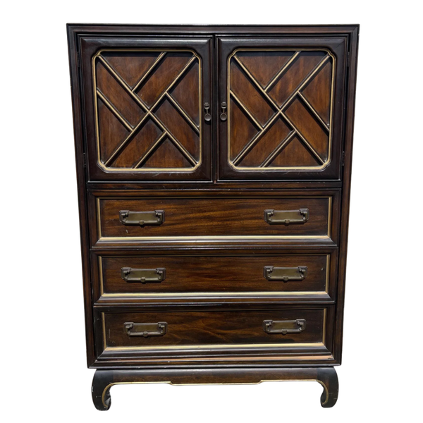 American of Martinsville Chippendale Armoire Available for Custom Lacquer!