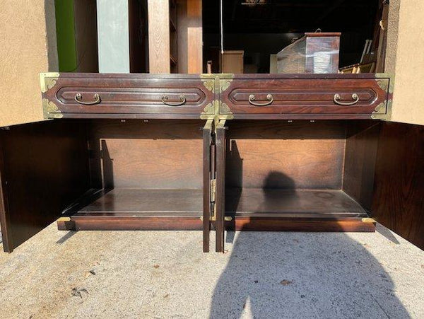 Vintage Bernhardt Furniture Chinoiserie China Cabinet Available for Custom Lacquer - Hibiscus House