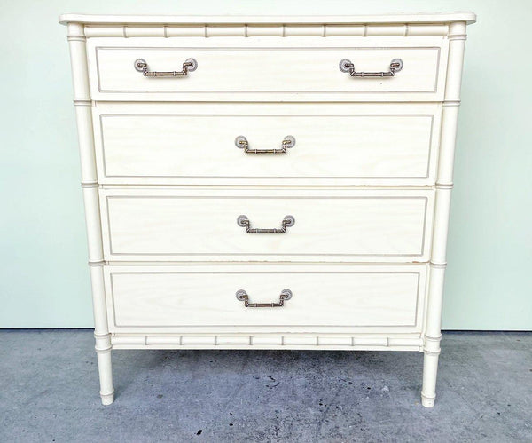 Vintage Classic Faux Bamboo Bachelors Chest of Drawers Available for Custom Lacquer! - Hibiscus House