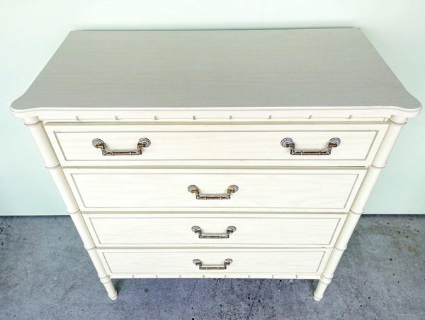 Vintage Classic Faux Bamboo Bachelors Chest of Drawers Available for Custom Lacquer! - Hibiscus House