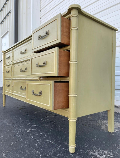 Vintage Henry Link Bali Hai Faux Bamboo Triple Dresser Available for Lacquer! - Hibiscus House