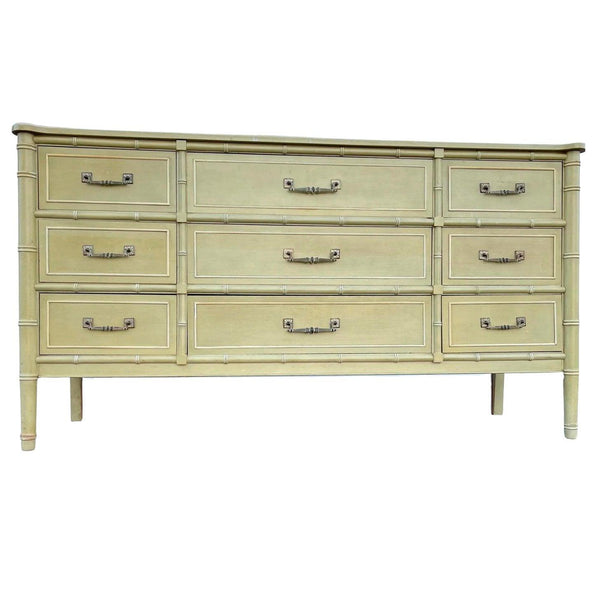 Vintage Henry Link Bali Hai Faux Bamboo Triple Dresser Available for Lacquer! - Hibiscus House