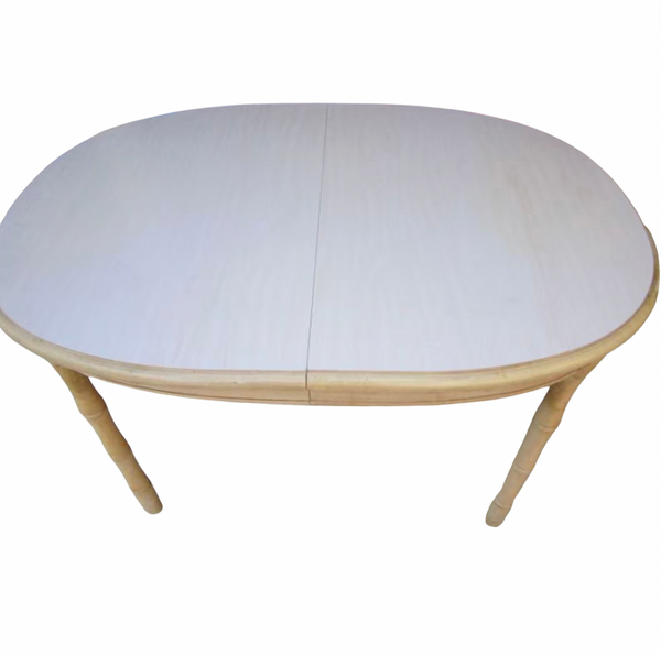 Broyhill Furniture Faux Bamboo Dining Table with Leaf Available for Custom Lacquer