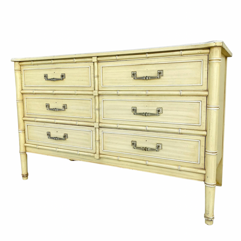 Vintage Henry Link Bali Hai Six Drawer Dresser Available for Custom Lacquer!