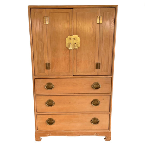 Vintage Century Furniture Sobota Collection Ming-style Armoire Available for Lacquer - Hibiscus House