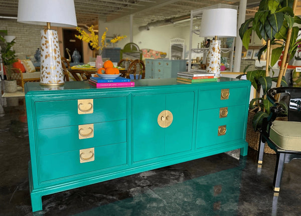 Century Furniture Sobota Collection Chinoiserie Style Credenza Available for Custom Lacquer - Hibiscus House