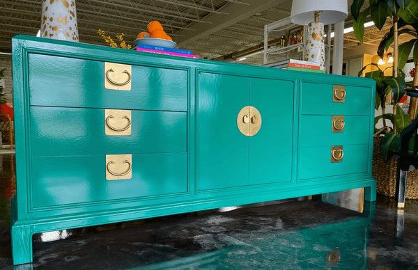 Century Furniture Sobota Collection Chinoiserie Style Credenza Available for Custom Lacquer - Hibiscus House