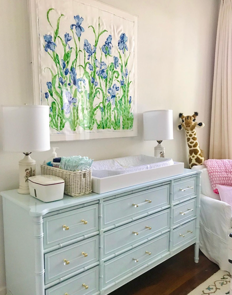Vintage Henry Link Bali Hai Faux Bamboo Nine Drawer Dresser Available for Lacquer