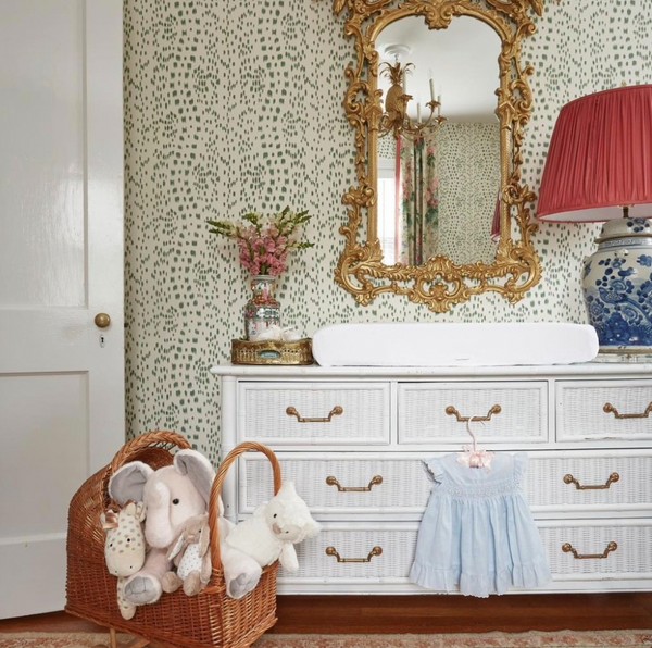 Vintage Dixie Furniture Wicker Front Faux Bamboo Dresser Available for Custom Lacquer!