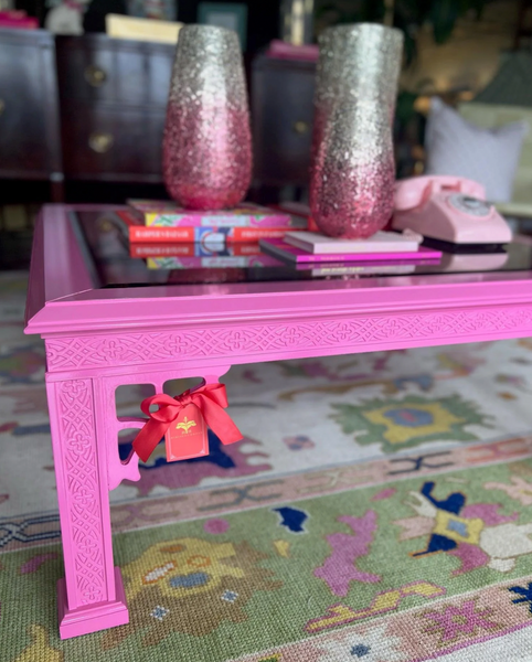 Vintage Chippendale Style Hexagon Coffee Table Available for Custom Lacquer!