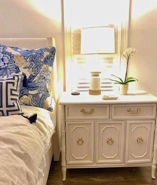 Vintage Broyhill Faux Bamboo Large Server Pair Available for Custom Lacquer!