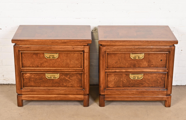 Vintage Thomasville Mystique Collection Chinoiserie Style Nightstands Pair Available for Custom Lacquer! - Hibiscus House
