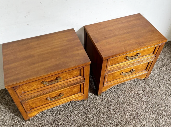 Vintage Henry Link Mandarin Collection Nightstand Pair Available for Custom Lacquer!