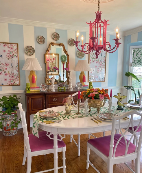 Broyhill Furniture Faux Bamboo Dining Table Available for Custom Lacquer!