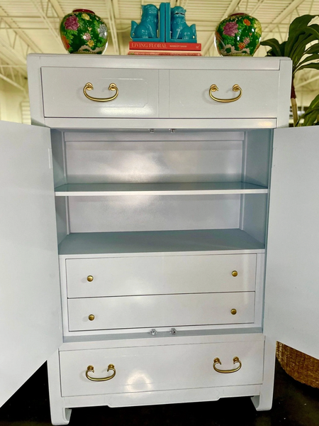 Vintage Thomasville Mystique Armoire Available for Custom Lacquer - Hibiscus House