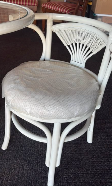 Vintage Rattan Honeymoon Table and Chairs Available to Customize!
