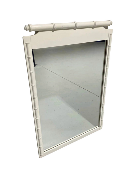 Vintage Faux Bamboo Classic Mirror Available for Lacquer - Hibiscus House