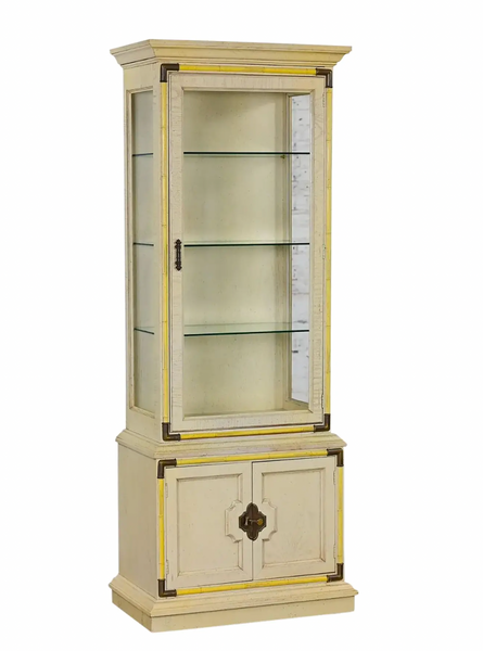 Drexel Furniture Chinoiserie Curio Cabinet/ Bookshelf Available for Custom Lacquer - Hibiscus House