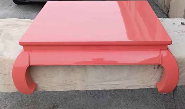 Vintage Square Ming Style All Wood Coffee Table Available for Custom Lacquer - Hibiscus House