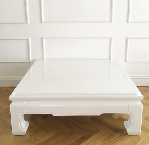 Vintage Square Ming Style All Wood Coffee Table Available for Custom Lacquer - Hibiscus House