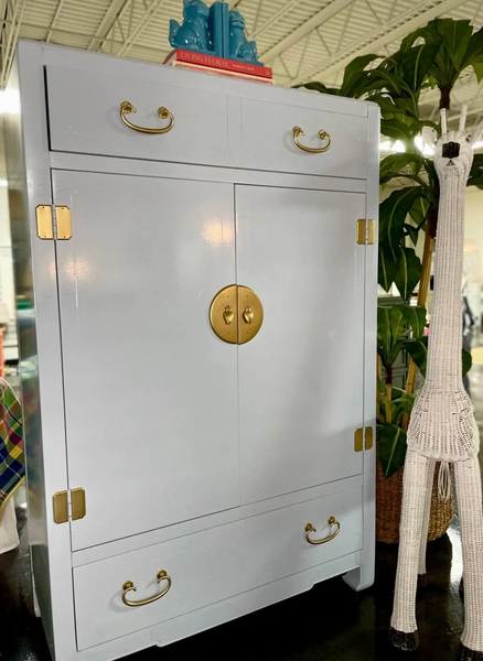 Vintage Council Furniture Chippendale Mahogany Linen Press Available for Lacquer - Hibiscus House