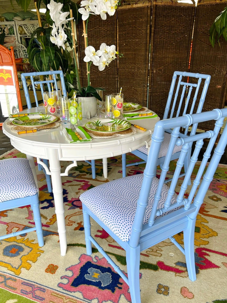 Vintage Stanley Furniture Faux Bamboo Dining Table Available for Custom Lacquer! - Hibiscus House