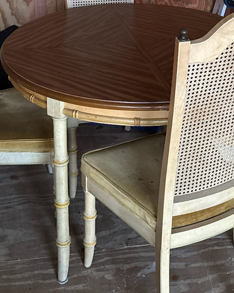 Vintage Stanley Furniture Faux Bamboo Dining Table Available for Custom Lacquer! - Hibiscus House