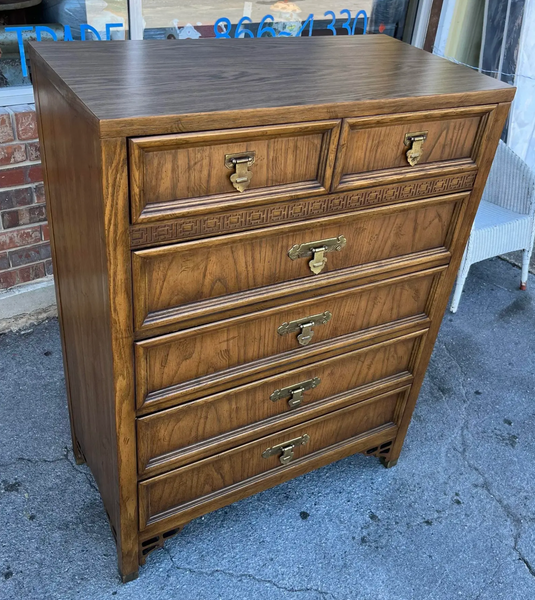 Vintage Dixie Shangrilah Tallboy Chest of Drawers Available for Custom Lacquer