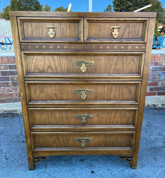 Vintage Dixie Shangrilah Tallboy Chest of Drawers Available for Custom Lacquer
