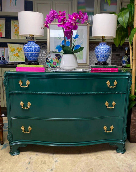 1940's Traditional Style Serving Chest Available for Custom Lacquer - Hibiscus House