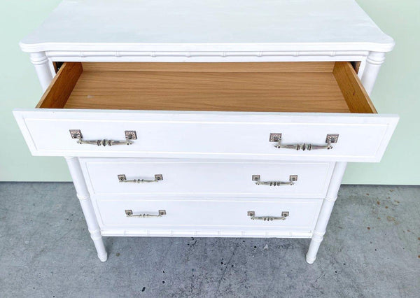Vintage Faux Bamboo Bachelor Chest Available for Custom Lacquer! - Hibiscus House