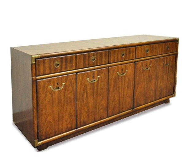 Drexel Accolade Campaign-Style Buffet/Sideboard Available for Custom Lacquer - Hibiscus House