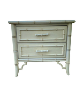 Dixie Furniture Aloha Collection Single Faux Bamboo Nightstand Available for Custom Lacquer