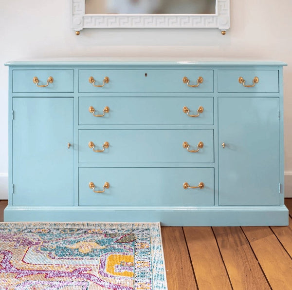 Vintage Traditional Style Breakfront Sideboard Buffet Available for Custom Lacquer - Hibiscus House