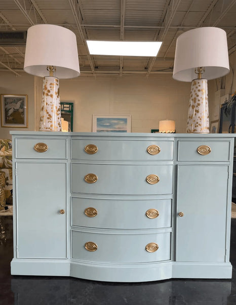 Vintage Traditional Style Breakfront Sideboard Buffet Available for Custom Lacquer - Hibiscus House